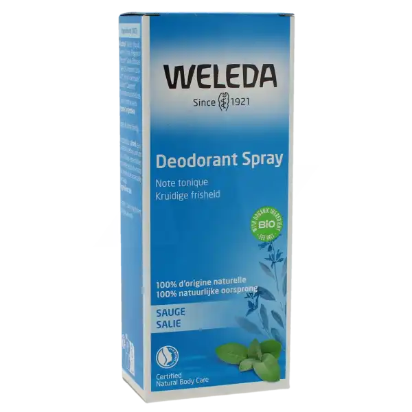 Weleda Gestes Fraicheur Déodorant Sauge Spray/100ml
