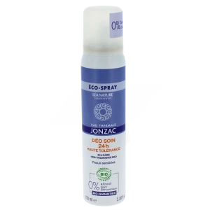 Eau Thermale Jonzac Déodorant Soin 24h Haute Tolérance Spray/100ml