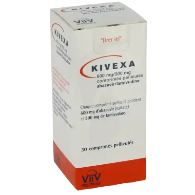 Kivexa 600 Mg/300 Mg, Comprimé Pelliculé à Nice