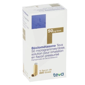 Beclometasone Teva 50 Microgrammes/dose, Solution Pour Inhalation En Flacon Pressurisé