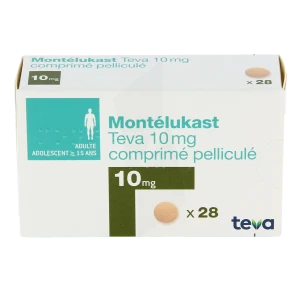 Montelukast Teva 10 Mg, Comprimé Pelliculé