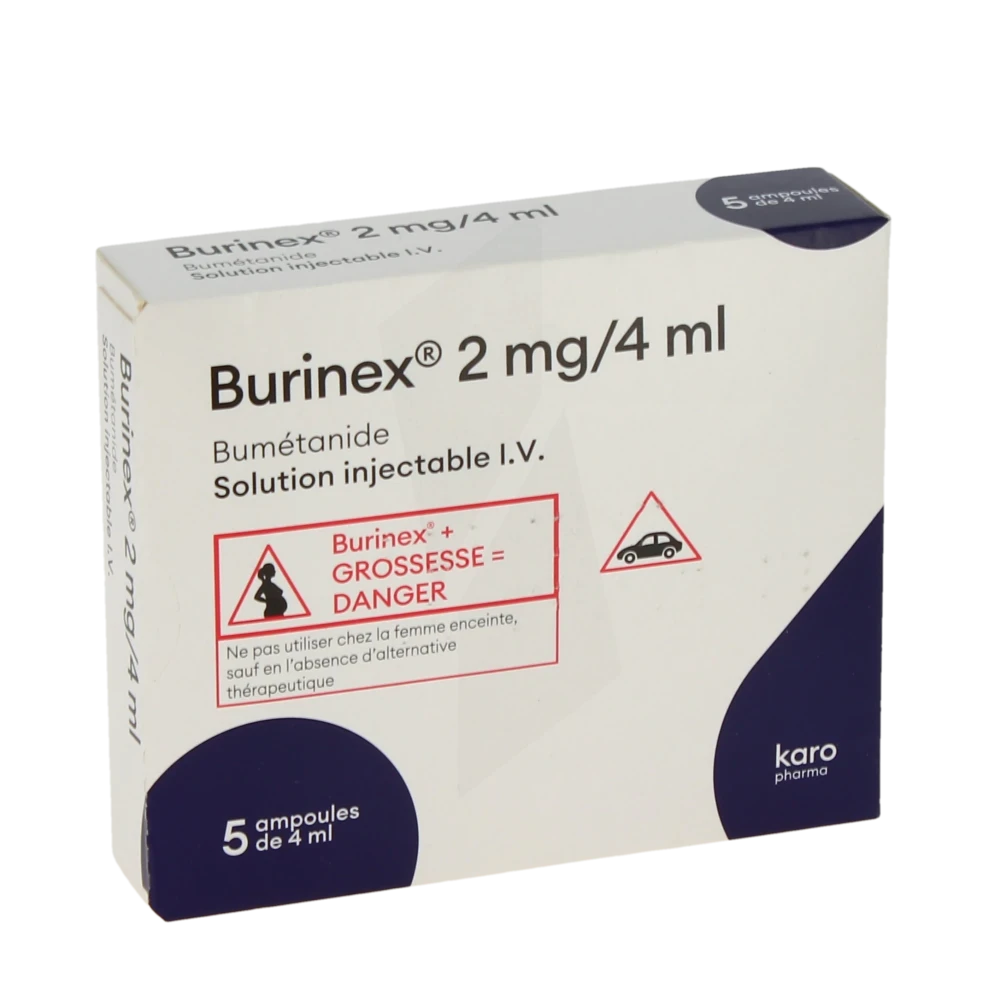 Burinex 2 Mg/4 Ml Iv, Solution Injectable En Ampoule