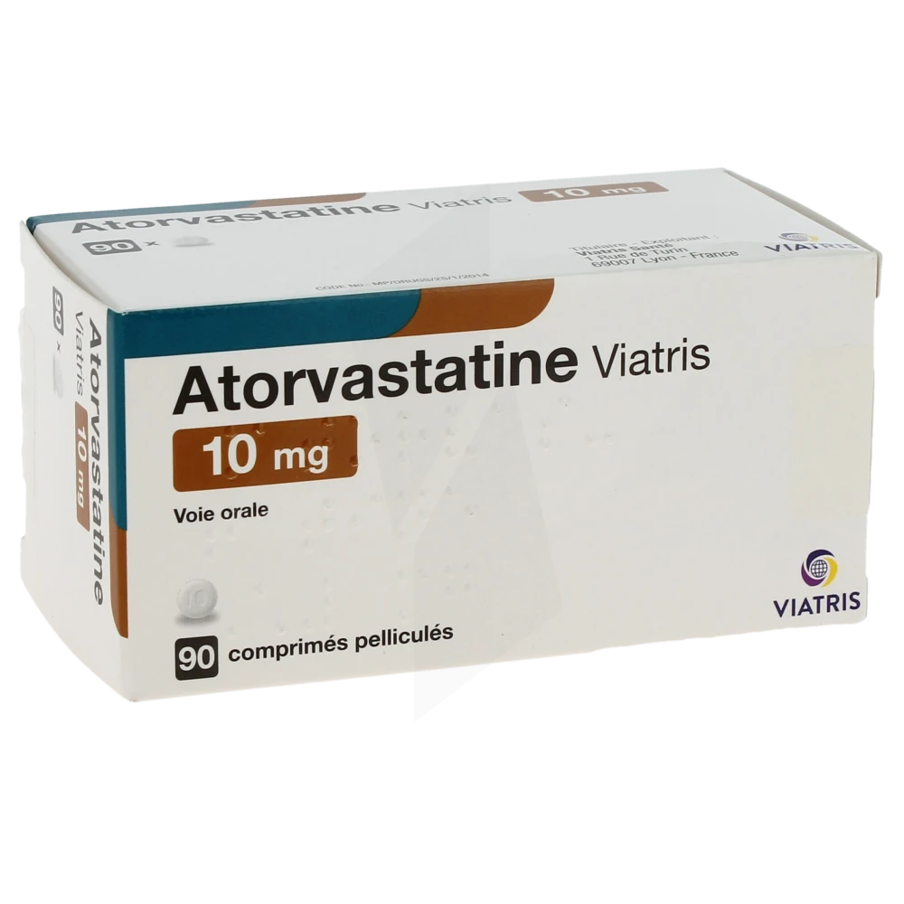 Atorvastatine Viatris 10 Mg, Comprimé Pelliculé