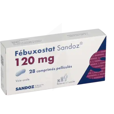 FEBUXOSTAT SANDOZ 120 mg, comprimé pelliculé