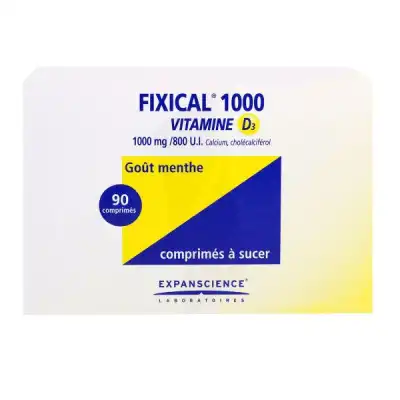 Fixical Vitamine D3 1000 Mg/800 U.i., Comprimé 3pilul/30 (90) à Chalon-sur-Saône