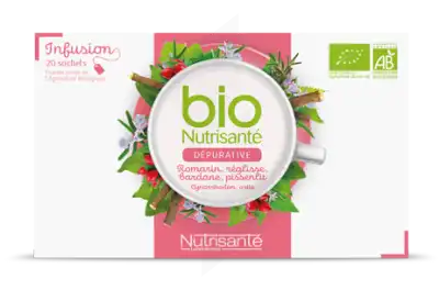 Nutrisanté Infusions Bio Tisane Dépurative 20 Sachets à BOUC-BEL-AIR