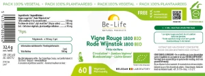 Be-life Vigne Rouge Bio Gélules B/60