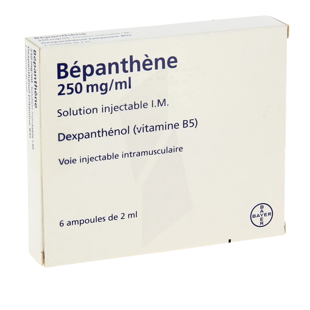 Bepanthene 250 Mg/ml Solution Injectable 6 Ampoules/2ml