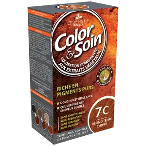 Acheter COLOR&SOIN Kit coloration permanente 7C blond terre cuivré à Fontenay-sous-Bois