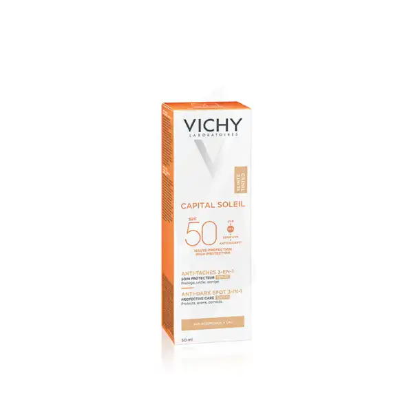 Vichy Capital Soleil Soin Anti-tâches Teintée Spf50+ Tube/50ml