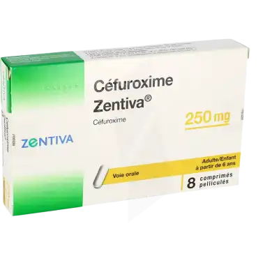 Cefuroxime Zentiva 250 Mg, Comprimé Pelliculé à LE LAVANDOU