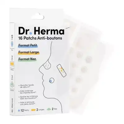 Dr Herma Patch Anti-bouton Formats Petit-large-nez B/16 à LE-TOUVET