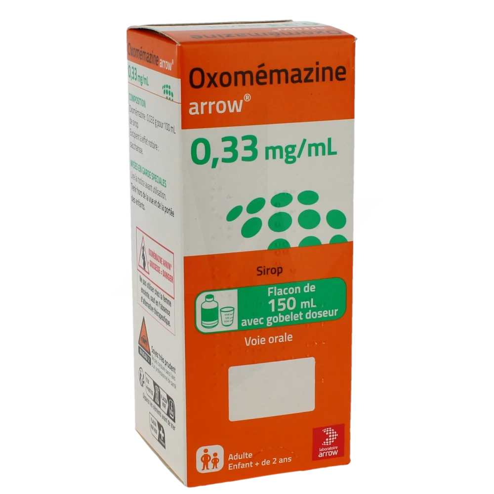 Oxomemazine Arrow 0,33 Mg/ml, Sirop
