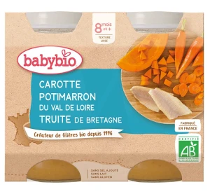 Babybio Pot Carotte Potimarron Truite