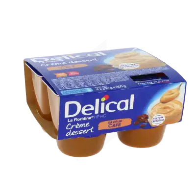 Delical Crème Dessert Hp Hc La Floridine Nutriment Café 4pots/200g à Égletons