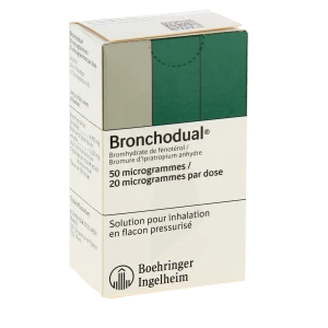 Bronchodual 50 Microgrammes/20 Microgrammes/dose, Solution Pour Inhalation En Flacon Pressurisé