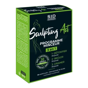 Sid Nutrition Minceur Sculpting Act Programme Sid Nutrition Minceur Pack/30 Ampoules De 10ml