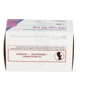 Losartan/hydrochlorothiazide Sandoz 100 Mg/25 Mg, Comprimé Pelliculé