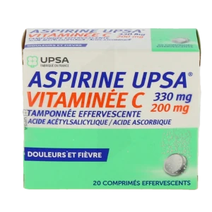 Aspirine Upsa Vitaminee C Tamponnee Effervescente, Comprimé Effervescent