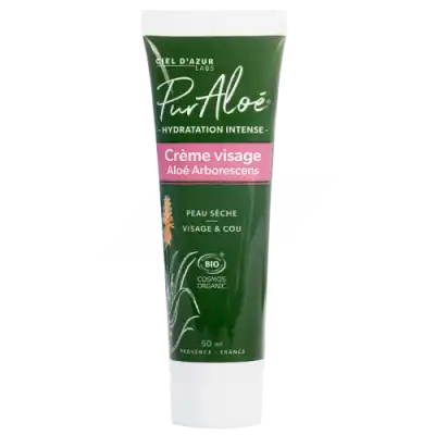 Pur'aloé Hydratation Intense Crème Visage Bio T/50ml à Ménilles