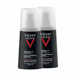 Vichy Homme Déodorant Anti-transpirant 2vapos/100ml à NICE