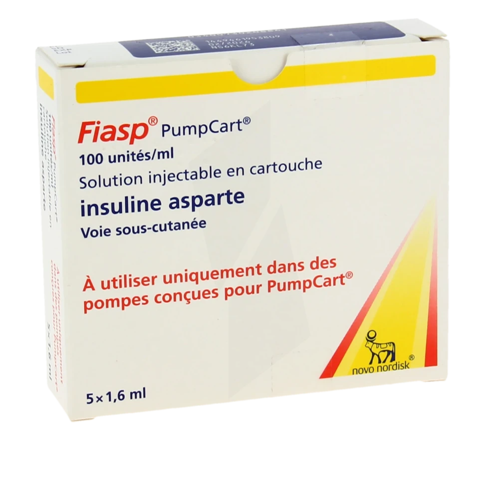 Fiasp Pumpcart 100 Unités/ml, Solution Injectable En Cartouche