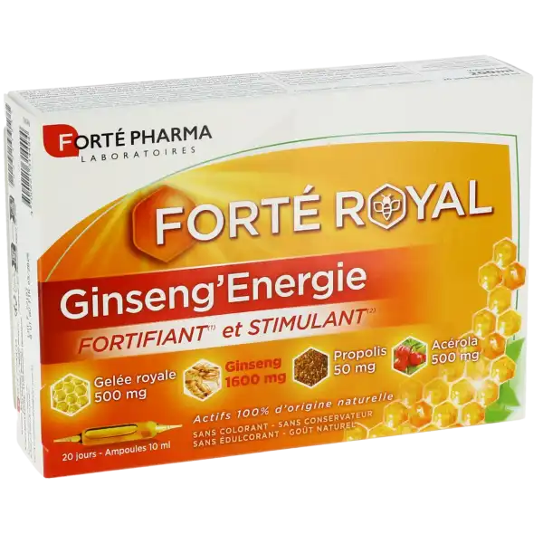 Ginseng'energie Solution Buvable 20 Ampoules/15ml