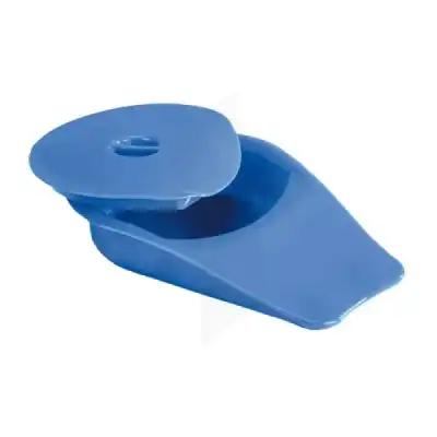 Pharma Ouest Bassin Lit Plastique Confort Avec Couvercle Bleu à Pont à Mousson