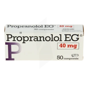 Propranolol Eg 40 Mg, Comprimé