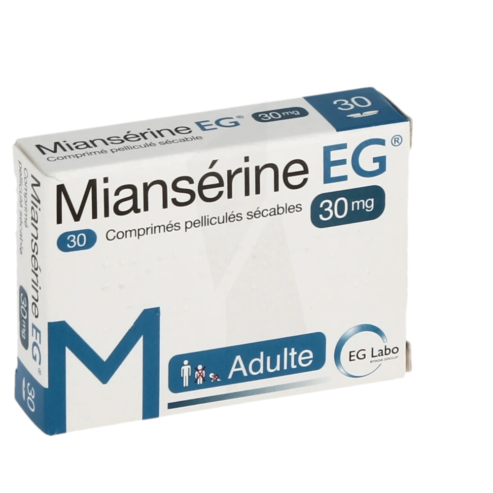 Mianserine Eg 30 Mg, Comprimé Pelliculé Sécable