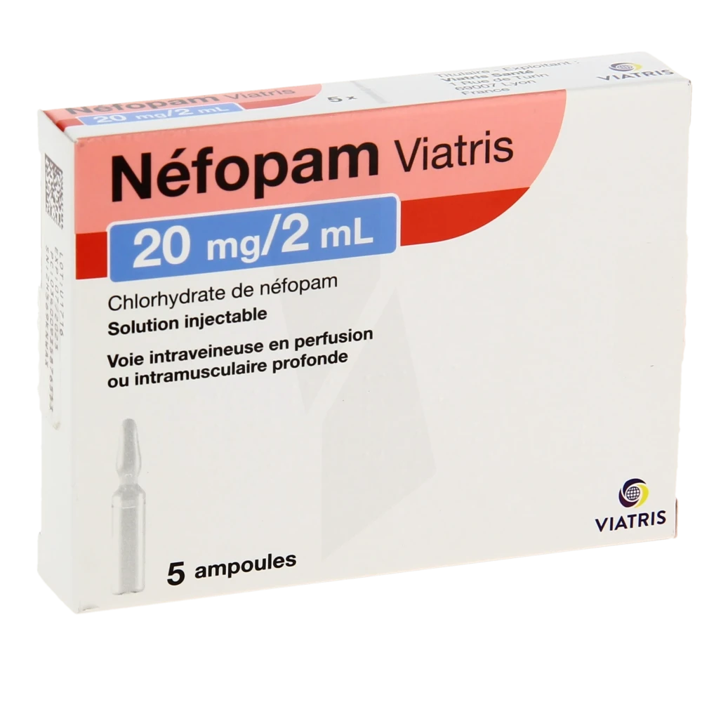 Nefopam Viatris 20 Mg/2 Ml, Solution Injectable