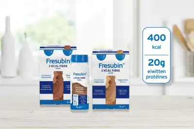 Fresubin 2 Kcal Fibre Drink Nutriment Cappuccino 4bouteilles/200ml à Chalon-sur-Saône