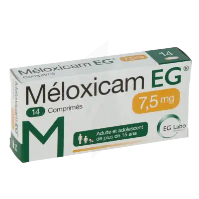 Meloxicam Eg 7,5 Mg, Comprimé à GRENOBLE