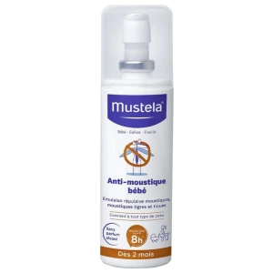 Mustela Bébé Solution Anti-moustique Dès 2mois Fl Pompe/100ml