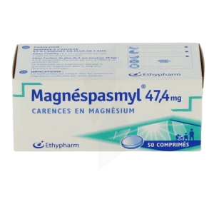 Magnespasmyl 47,4 Mg, Comprimé Pelliculé