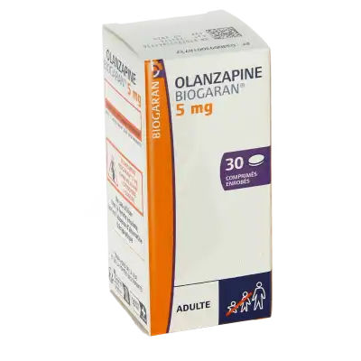 Olanzapine Biogaran 5 Mg, Comprimé Enrobé à Bassens
