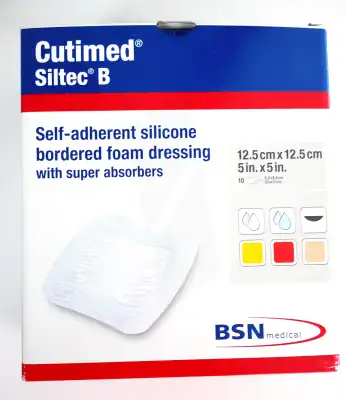 Cutimed Siltec B Pansement Hydroc Adhésif 12,5x12 Boîte De 10 à MACON