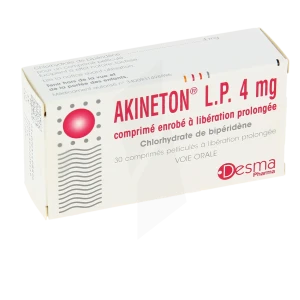 Akineton L.p. 4 Mg, Comprimé Enrobé à Libération Prolongée