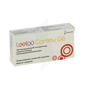 Leeloo Continu 100 Microgrammes/20 Microgrammes, Comprimé Pelliculé