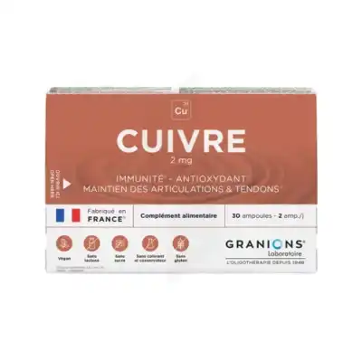 Granoins Cuivre 2mg à Saint-Juéry