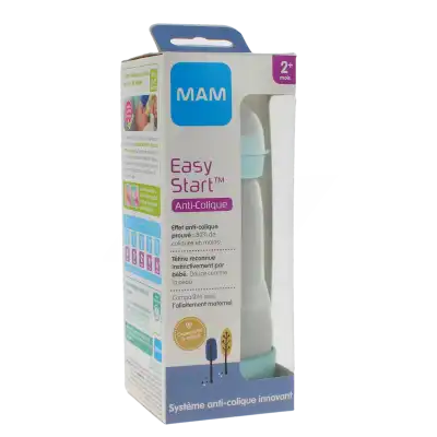 Mam Easy Start Nature Biberon TÉtine DÉbit 2 Aqua 260 Ml à ORCHAMPS