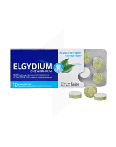 Elgydium Antiplaque Chew Gum B/10 à Le Teich