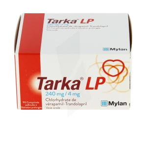 Tarka Lp 240 Mg/4 Mg, Comprimé Pelliculé à Libération Prolongée