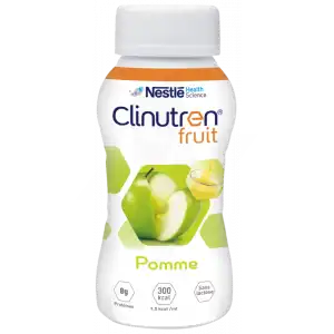 Clinutren Fruit Nutriment Pomme 4 Bouteilles/200ml à CHALON SUR SAÔNE 