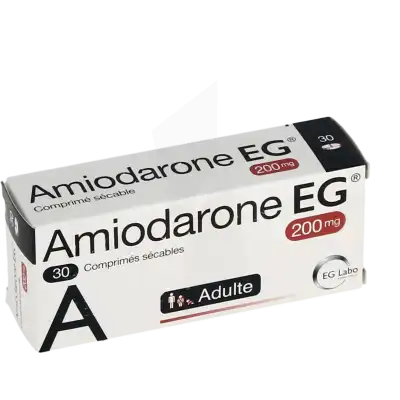 Amiodarone Eg 200 Mg, Comprimé Sécable à PEYNIER