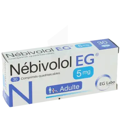 Nebivolol Eg 5 Mg, Comprimé Quadrisécable à Abbeville