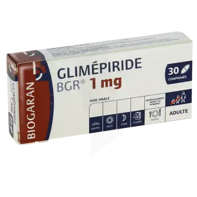 Glimepiride Bgr 1 Mg, Comprimé à Clermont-Ferrand