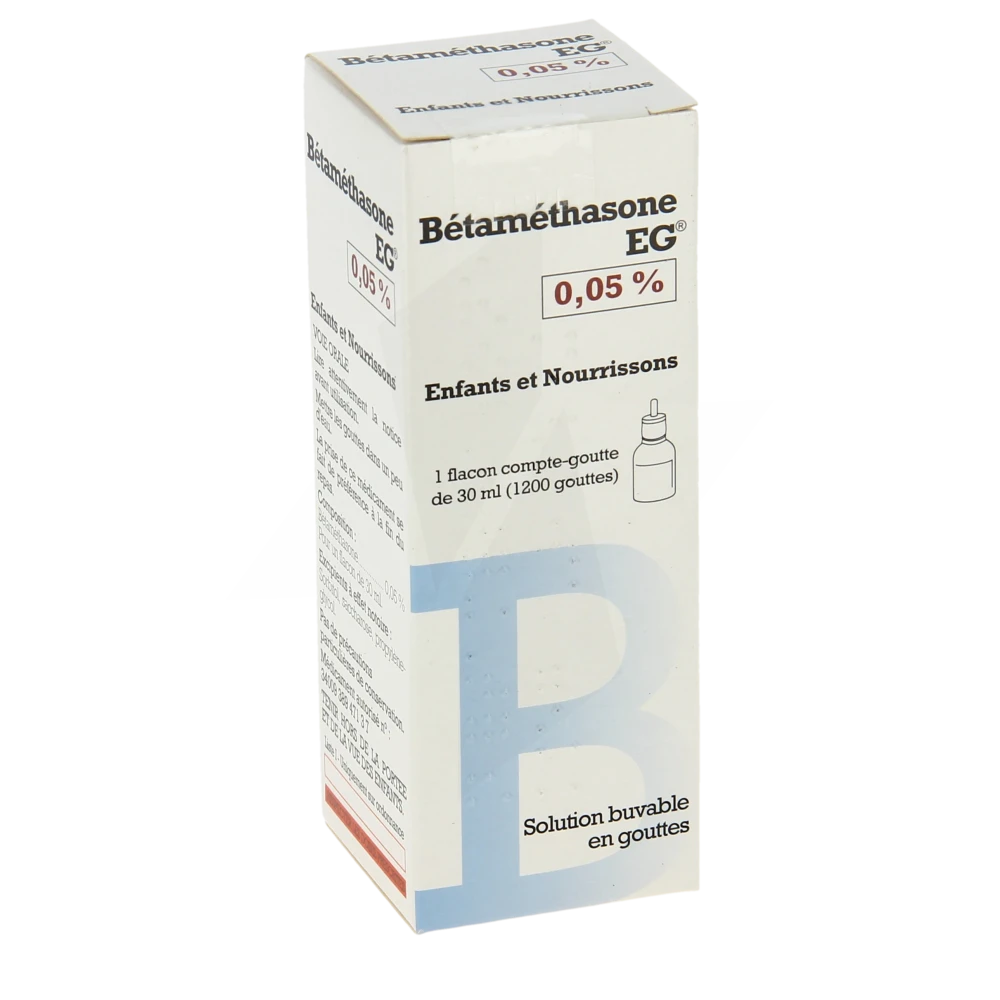 Betamethasone Eg 0,05 Pour Cent, Solution Buvable En Gouttes