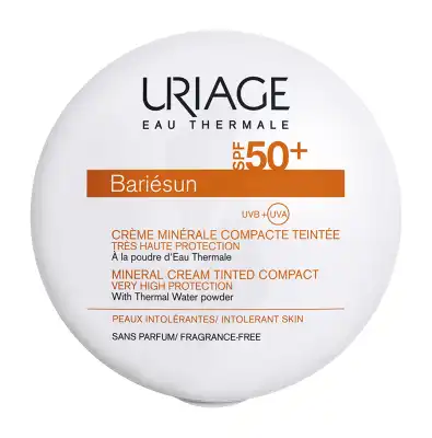 Uriage Bariesun Spf50+ Crème Compacte Minérale Teintée Claire Boîtier/10g à CHÂLONS-EN-CHAMPAGNE