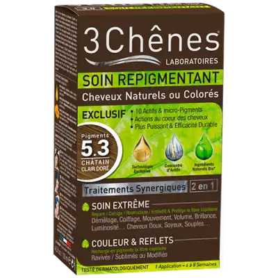 Soin Repigmentant Kit Cheveux Naturels Ou Colorés 5.3 Pigments Châtain Clair Doré à Savenay